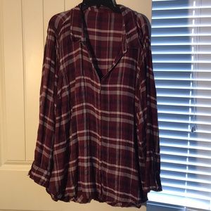 Flannel tunic
